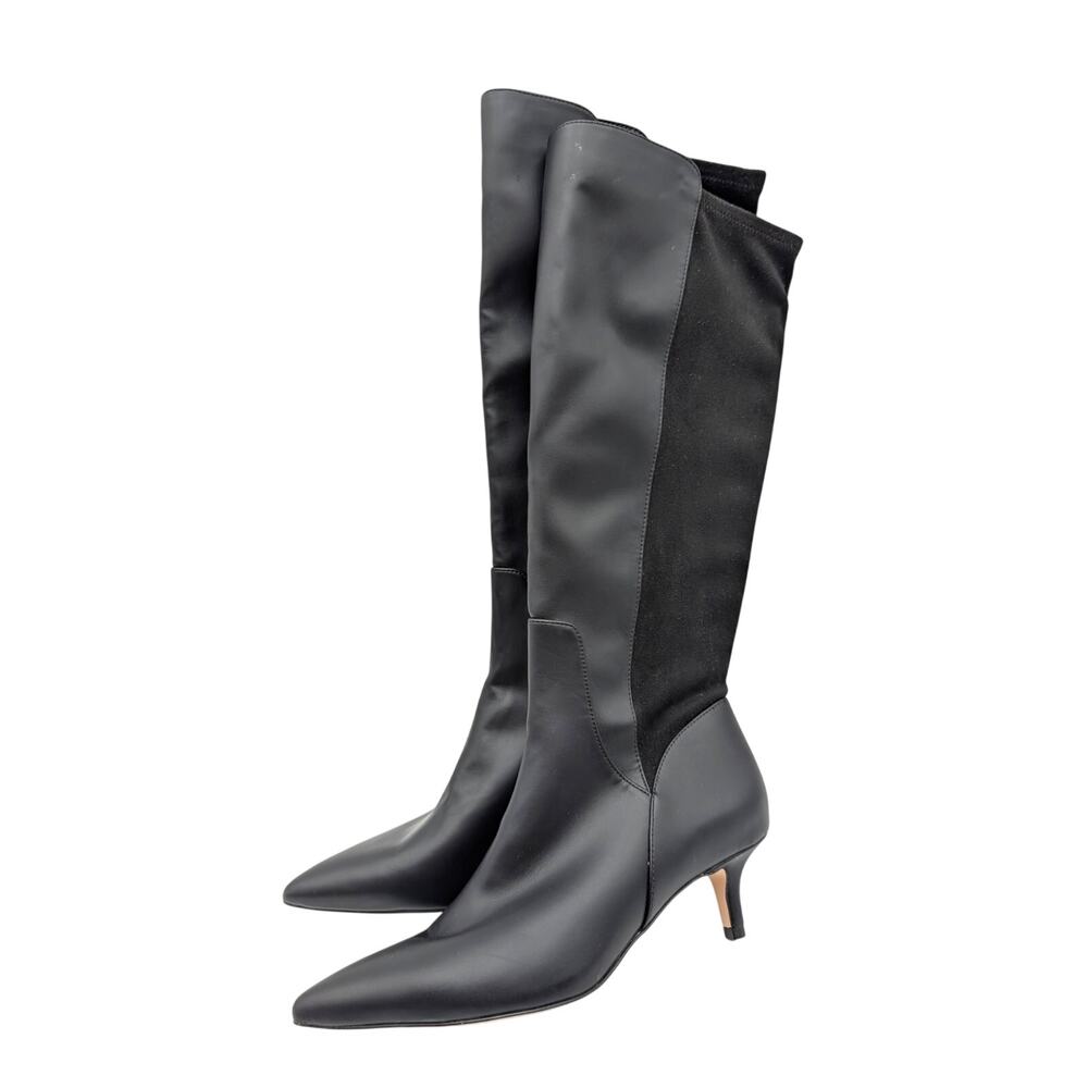 Nordstrom Rack Pailly Pointed Toe Knee-High Boots Women's Black Size US6.5M EU37